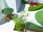 Vizualizácie terasy, záhrady